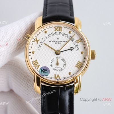 Swiss Grade Copy Vacheron Constantin Malte Patrimony 31-Day Retrograde watch Yellow Gold Cal.2460 Movement